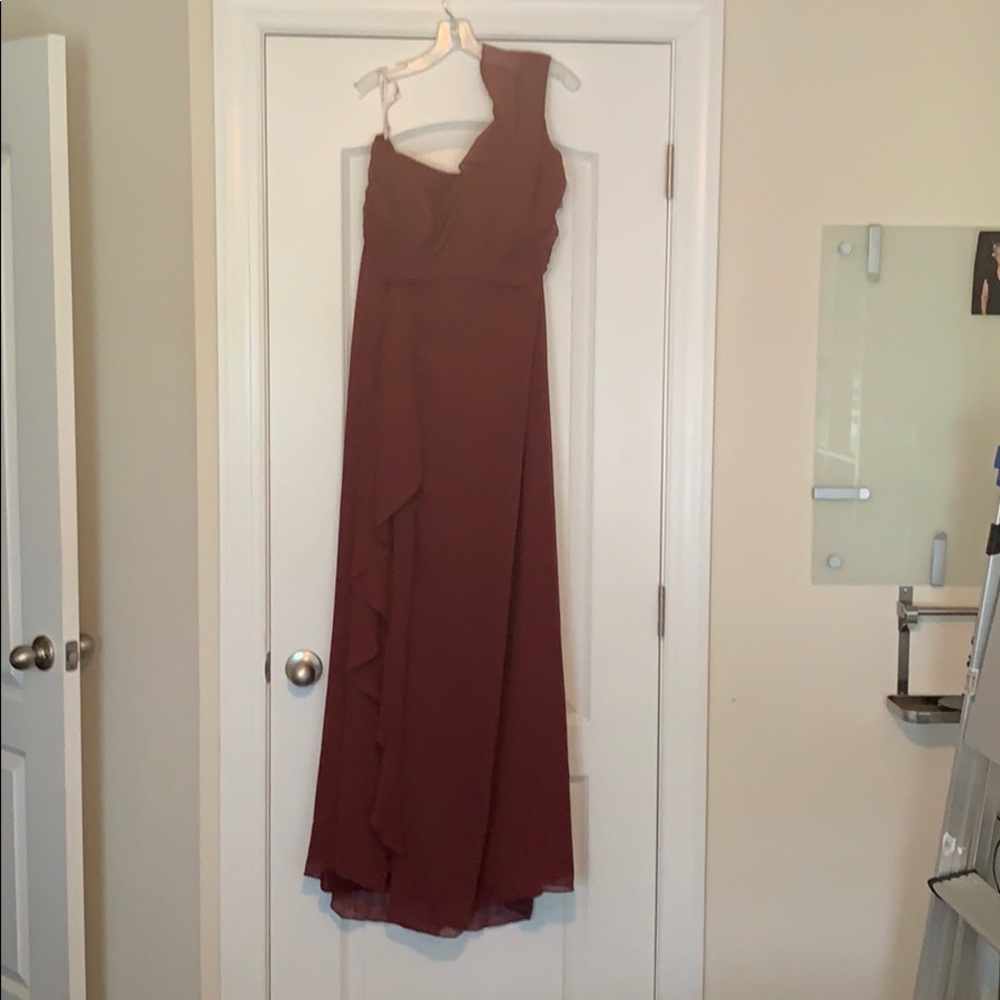 David’s bridal wine colored dress